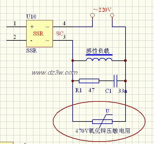 压敏电阻电路图电路图