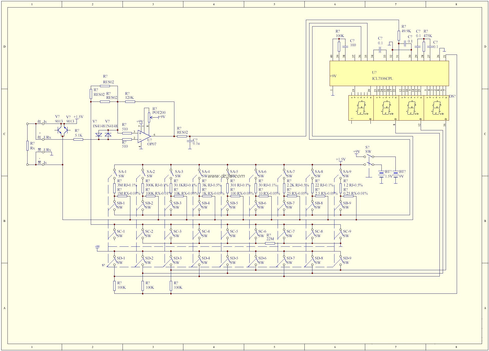 可以用来测μΩ电阻的电电路图