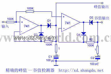 精确的峰值－－谷值检测电路图