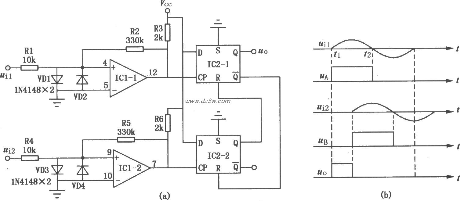 简易土壤湿度测试电路图电路图