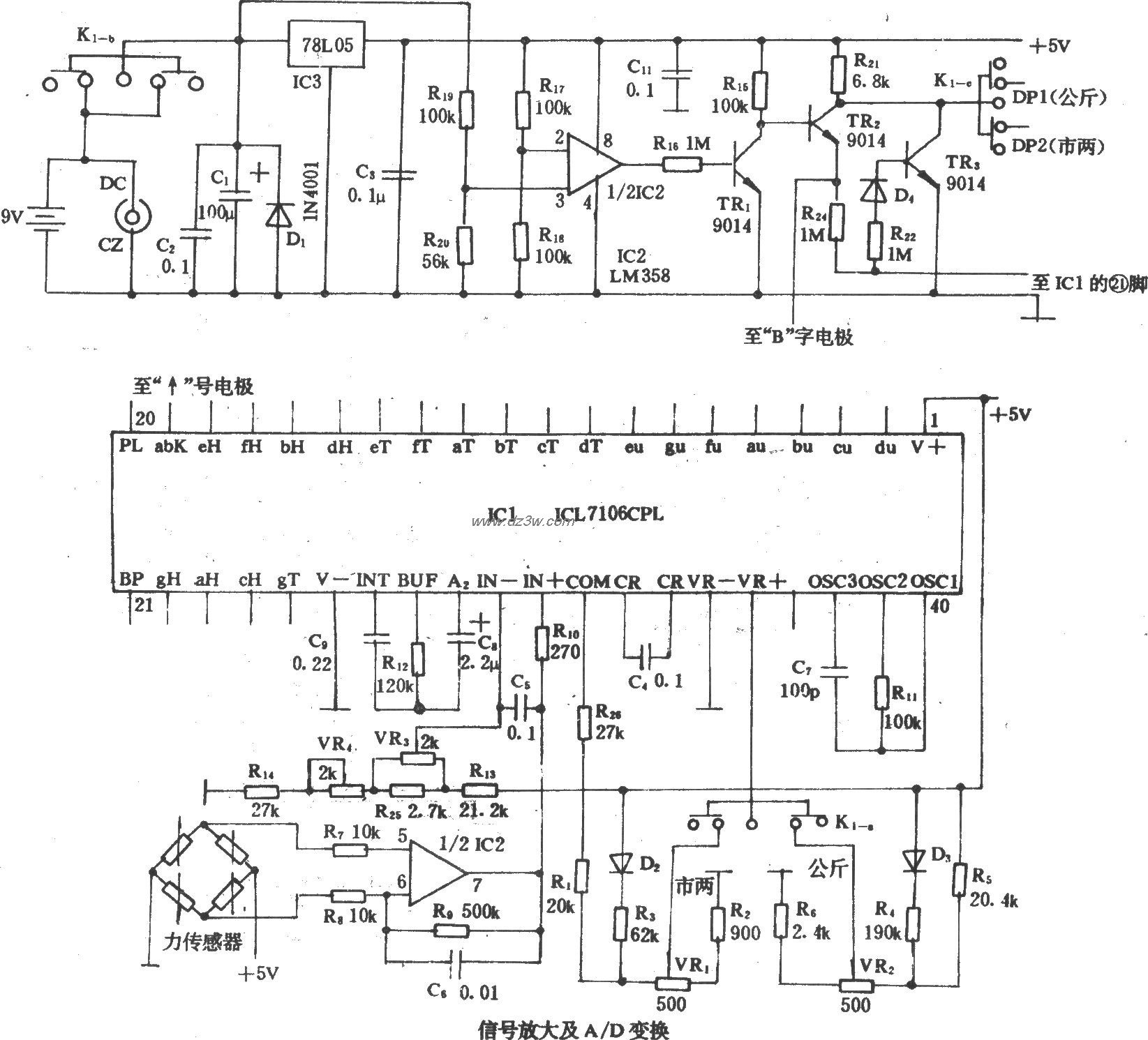 DS-88C型自动称量仪电路图