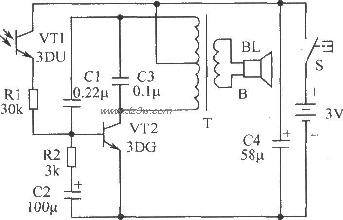 催醒器的电路原理图电路图