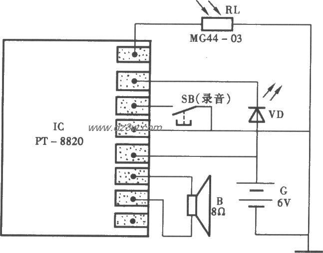 会说话的贺卡电路电路图