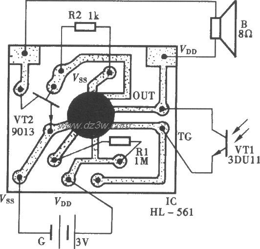 “能说会唱”的生日蜡烛电路图
