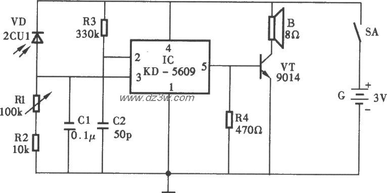 报晓公鸡电路电路图