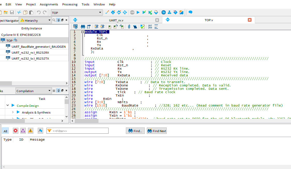 VERILOG 代码 包括UART_baudrate UART_rx  UART_tx 三个逻辑模块