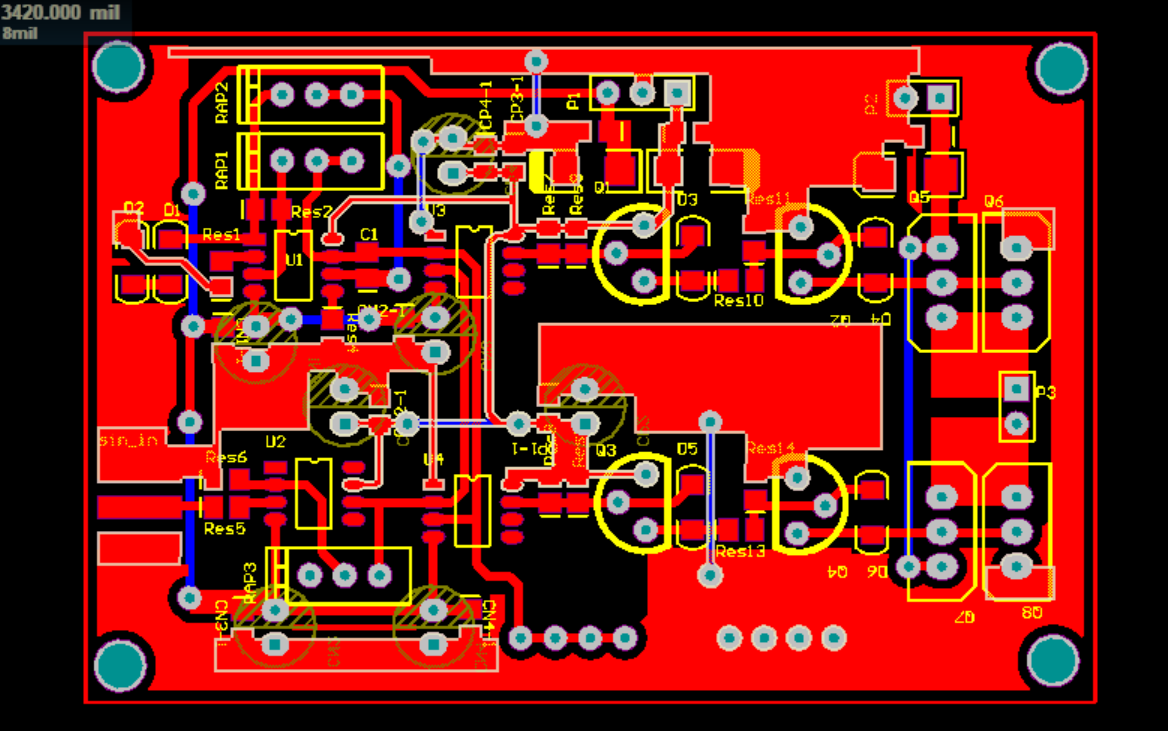 LM311 D类功放 AD设计 Altium设计 硬件原理图+PCB文件