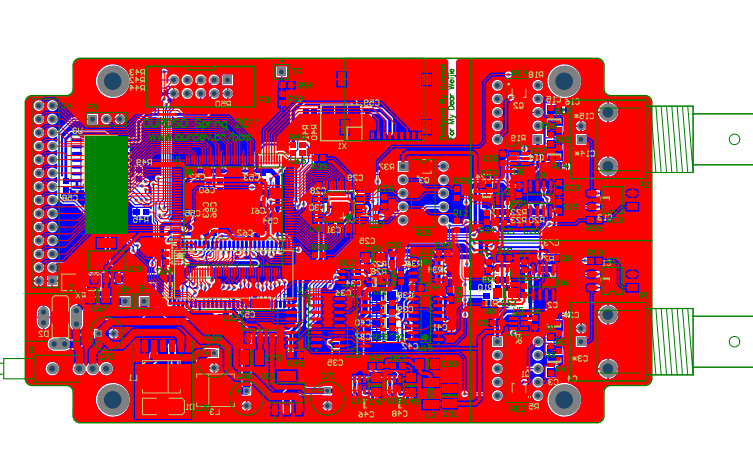 基于ep3c10e144 FPGA +双核8位AD928设计的双通道示波器quartus8.0 ve