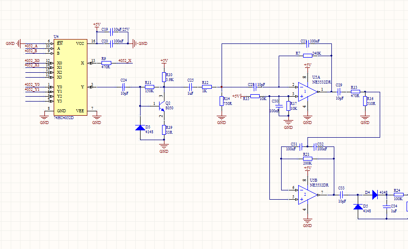 STM8S003超声波测距硬件设计 ad原理图+PCB+封装库文件