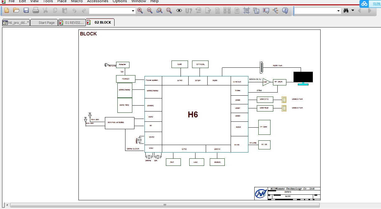 全志H6 开发板评估板 CADENCE_ORCAD硬件原理图+PCB文件