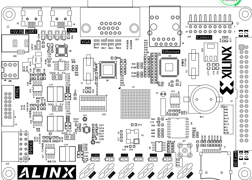 XILINX FPGA开发板 SPARTAN6 XC6SLX16 DDR3 千兆以太网开发板PDF原