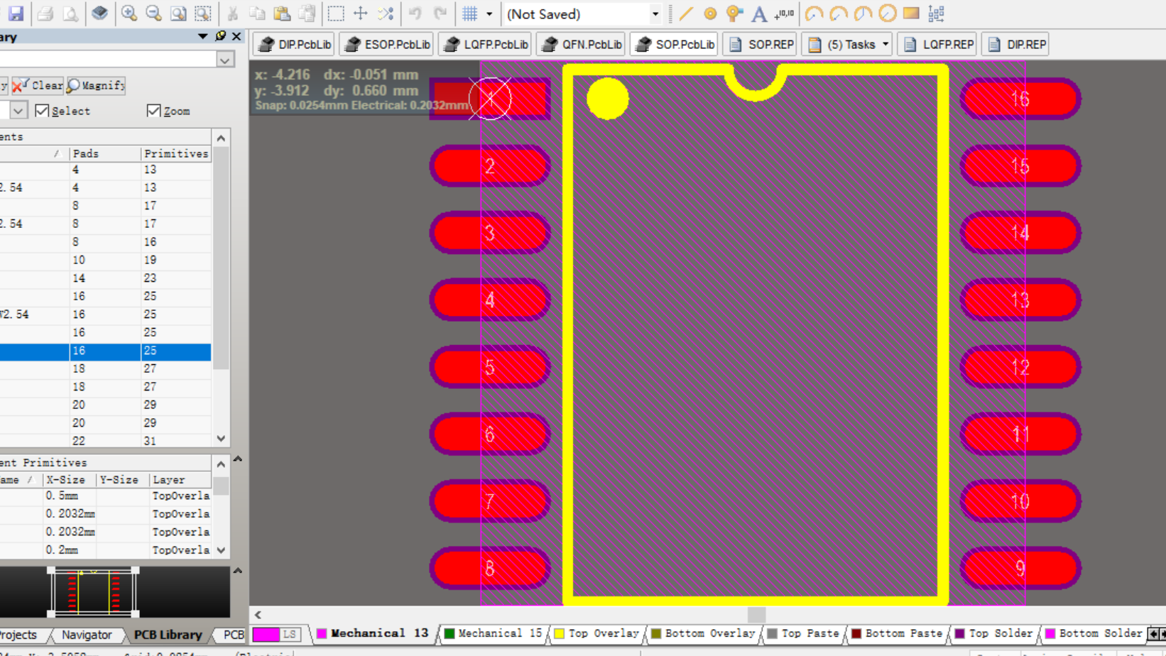 DIP SSOP QFN TQFP TO SOP SOT常用芯片2D3D AD封装库AD19封装库器