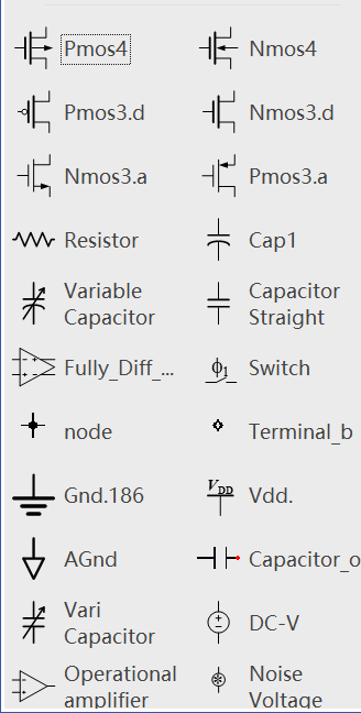 visio CMOS元件库