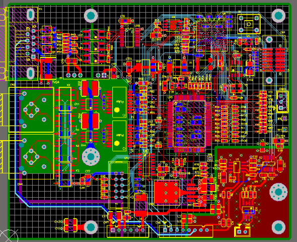 ALTIUM AD设计双网口KS8995M交换机板原理图+PCB+BOM文件