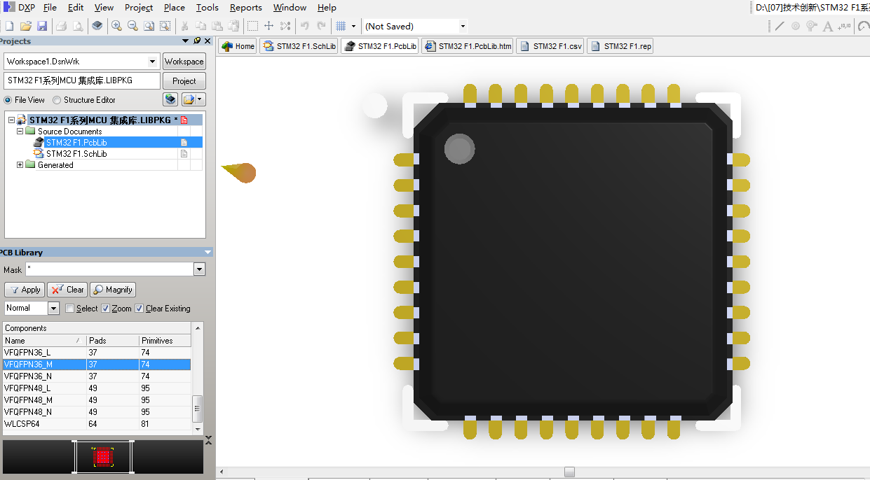 STM32103 105 107芯片LQFP48 64 LQFP100 144 VFQFPN36 P